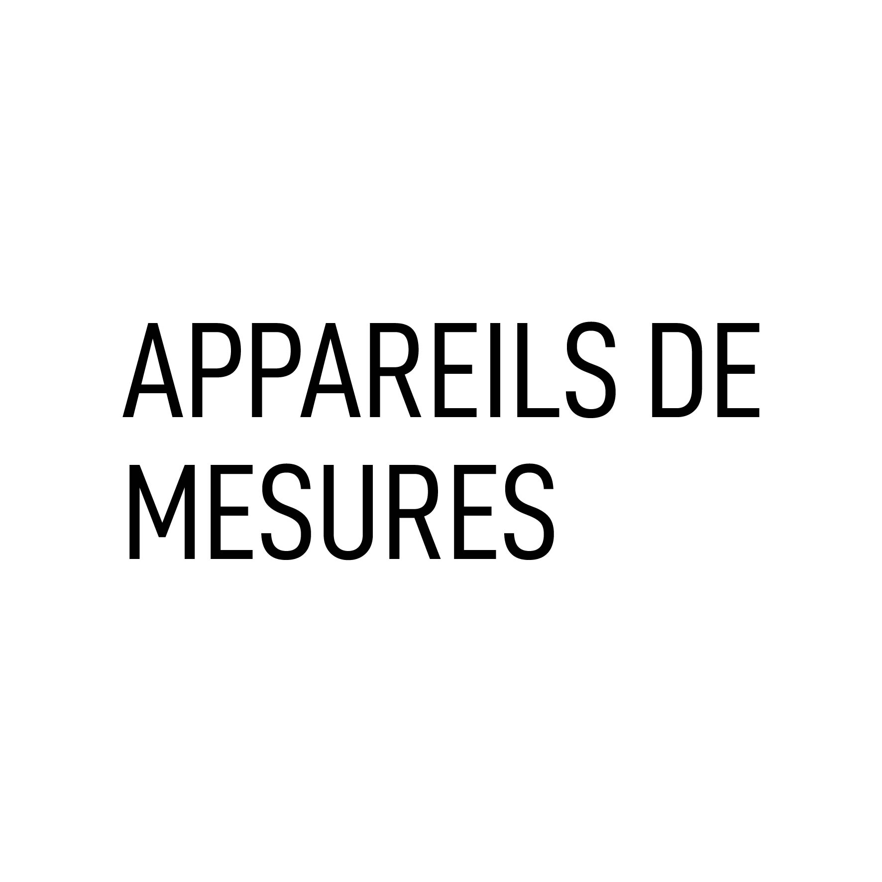 appareils de mesures